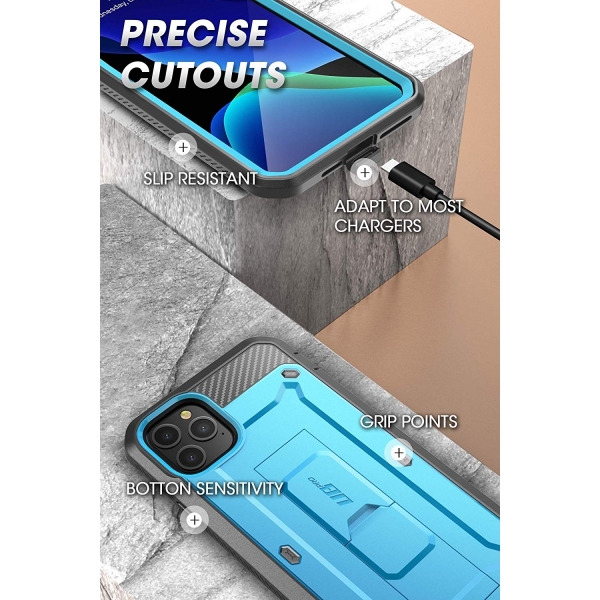 SUPCASE Apple iPhone 11 Pro Unicorn Beetle Pro Serisi Klf-Blue