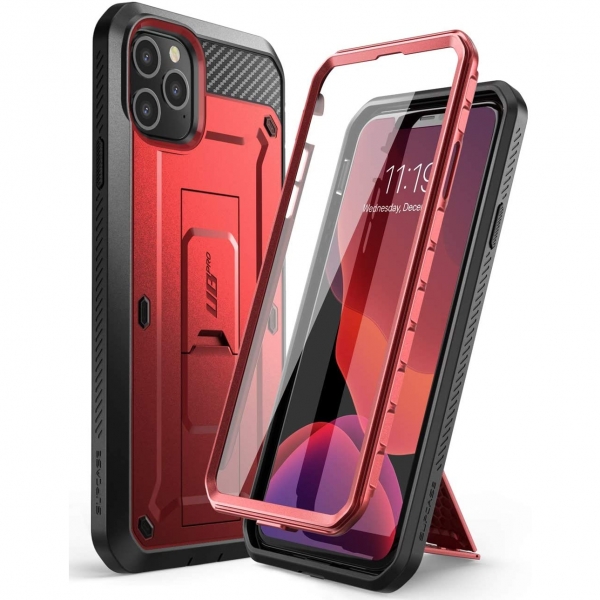 SUPCASE Apple iPhone 11 Pro Unicorn Beetle Pro Serisi Klf-Red