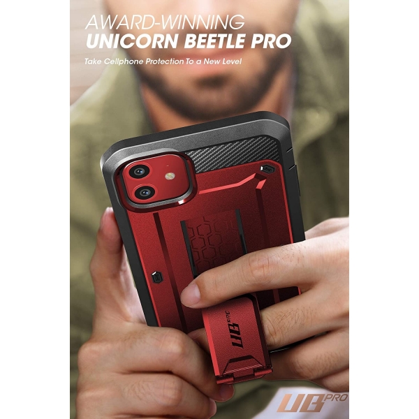 SUPCASE Apple iPhone 11 Unicorn Beetle Pro Serisi Klf-Red