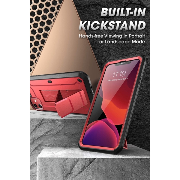 SUPCASE Apple iPhone 11 Unicorn Beetle Pro Serisi Klf-Red