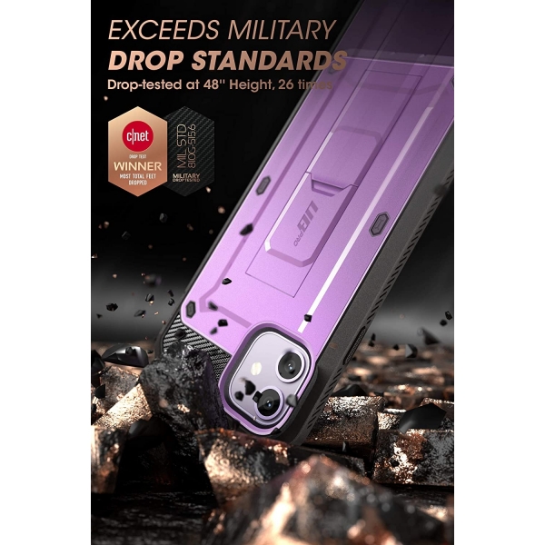 SUPCASE Apple iPhone 11 Unicorn Beetle Pro Serisi Klf-Purple