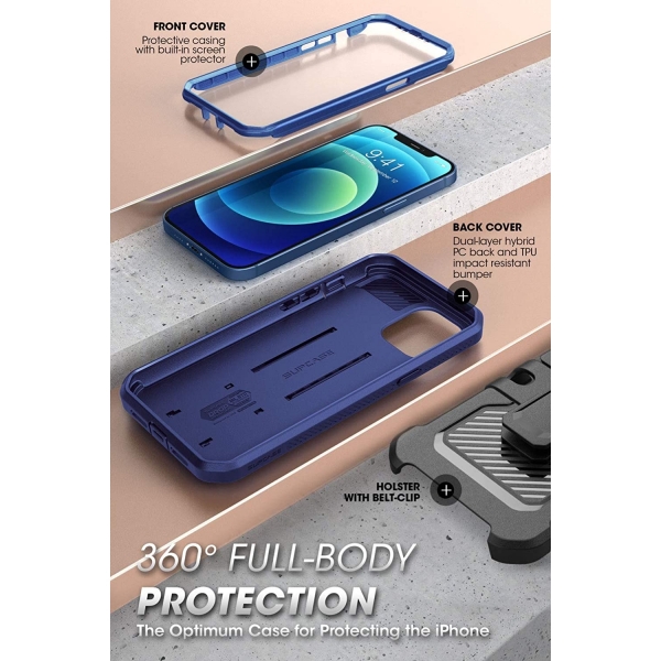 SUPCASE Apple iPhone 12  Mini Unicorn Beetle Pro Klf-Cobalt