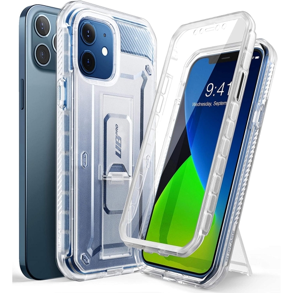 SUPCASE  Apple iPhone 12 Unicorn Beetle Pro Serisi Klf-Clear