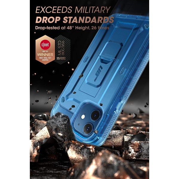 SUPCASE  Apple iPhone 12 Unicorn Beetle Pro Serisi Klf-TTBlue