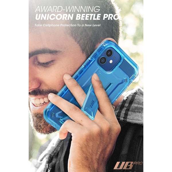 SUPCASE  Apple iPhone 12 Unicorn Beetle Pro Serisi Klf-TTBlue