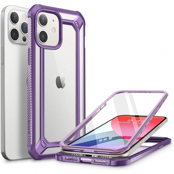 SUPCASE Apple iPhone 12 Unicorn Beetle Exo Serisi Klf-Purple