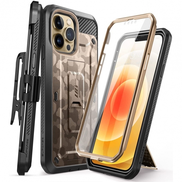 SUPCASE Apple iPhone 13 Pro Max Unicorn Beetle Pro Serisi Klf-Desert