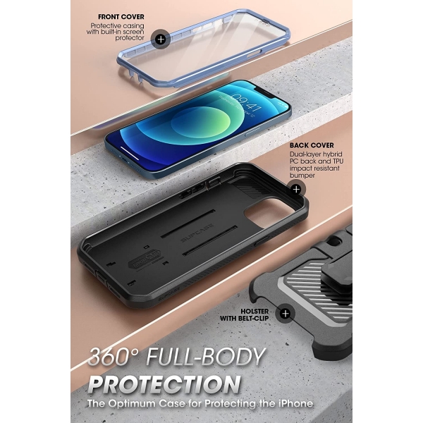 SUPCASE Apple iPhone 13 Pro Max Unicorn Beetle Pro Serisi Klf-CamoNavy