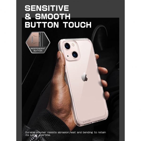 SUPCASE Apple iPhone 13 Unicorn Beetle Style Serisi Klf-Clear