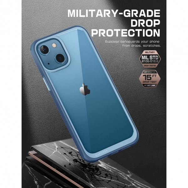 SUPCASE Apple iPhone 13 Unicorn Beetle Style Serisi Klf-Azure