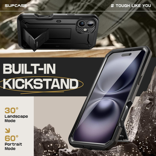 SUPCASE Apple iPhone 16 UBP Klf-Black