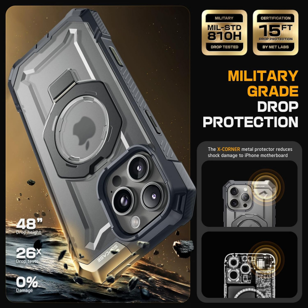 SUPCASE Apple iPhone 16 Pro UB Grip Rugged Klf-Gray