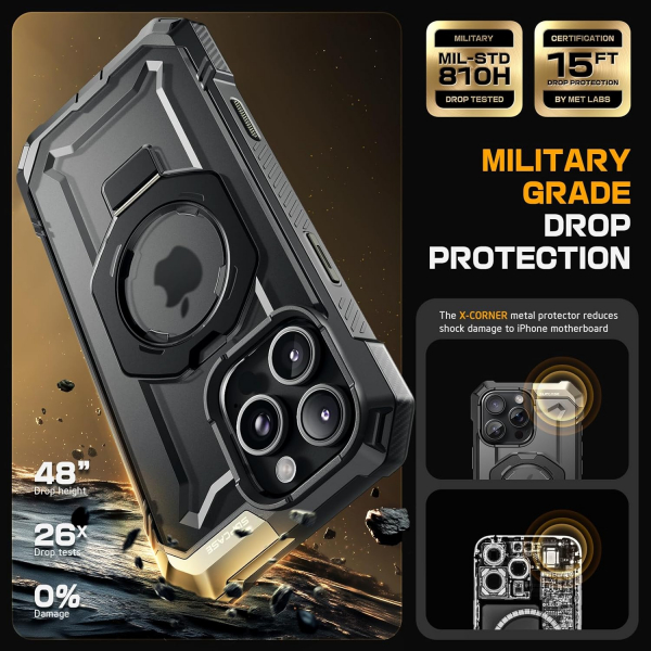 SUPCASE Apple iPhone 16 Pro UB Grip Rugged Klf-Black
