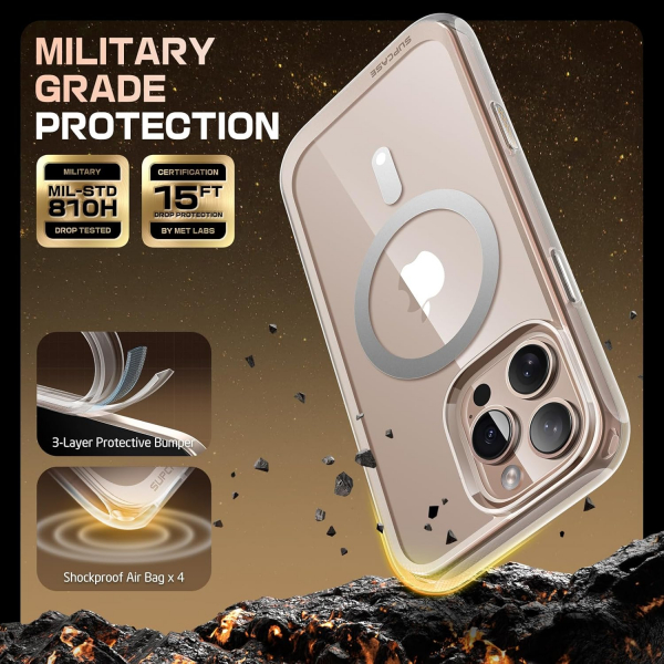 SUPCASE Apple iPhone 16 Pro Max UB Mag K�l�f -Glitter