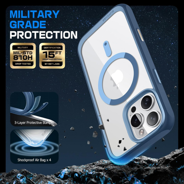 SUPCASE Apple iPhone 16 Pro Max UB Mag K�l�f -Azure