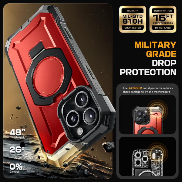 SUPCASE Apple iPhone 16 Pro UB Grip Rugged Klf-Ruddy