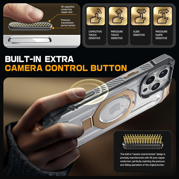 SUPCASE Apple iPhone 16 Pro UB Grip Rugged Klf-Desert Gold