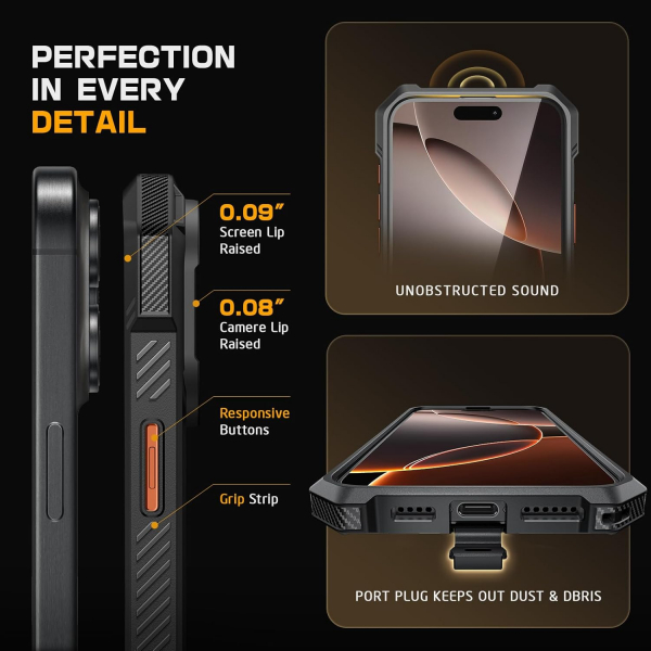 SUPCASE Apple iPhone 16 Pro UB Grip Rugged Klf-Magma