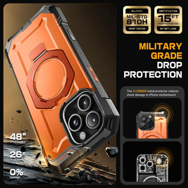 SUPCASE Apple iPhone 16 Pro UB Grip Rugged Klf-Magma