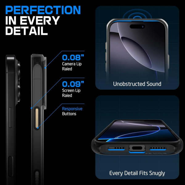 SUPCASE Apple iPhone 16 Pro UB Mag Klf-Black Gold