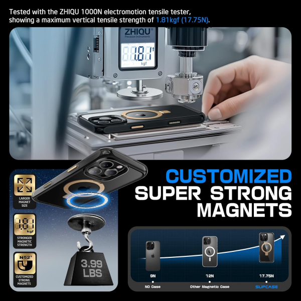 SUPCASE Apple iPhone 16 Pro UB Mag Klf-Black Gold