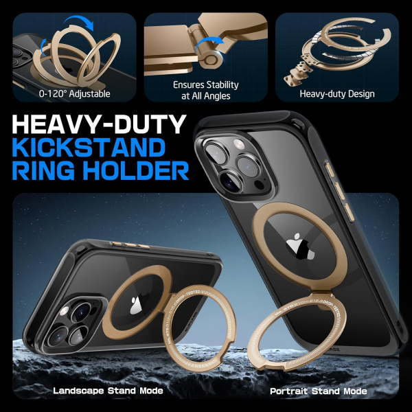 SUPCASE Apple iPhone 16 Pro UB Mag Klf-Black Gold