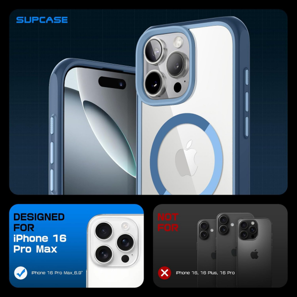 SUPCASE Apple iPhone 16 Pro Max UB Mag Klf -Azure