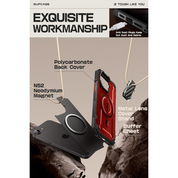 SUPCASE Apple iPhone 16e UBMag XT Klf-Ruddy