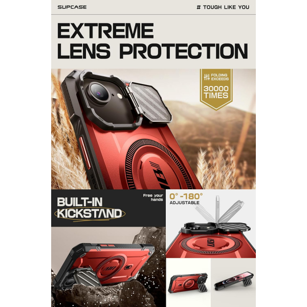 SUPCASE Apple iPhone 16e UBMag XT Klf-Ruddy