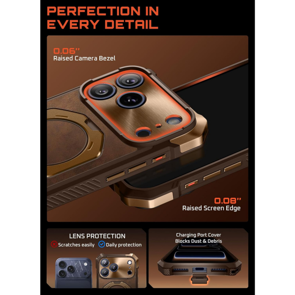 SUPCASE Apple iPhone 17 Pro Max UB Grip Rugged Klf-Premium Leather