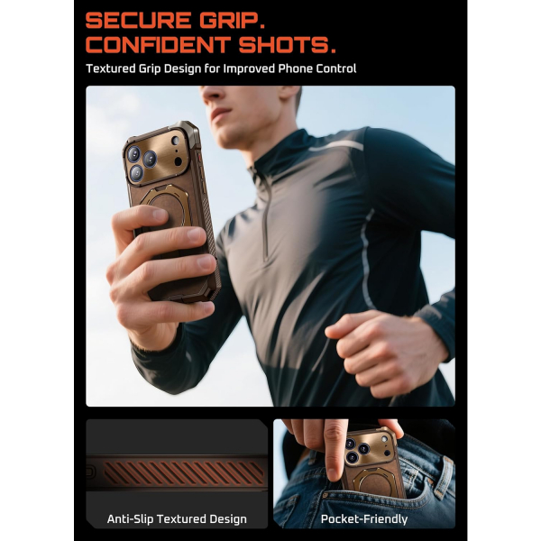 SUPCASE Apple iPhone 17 Pro Max UB Grip Rugged Klf-Premium Leather