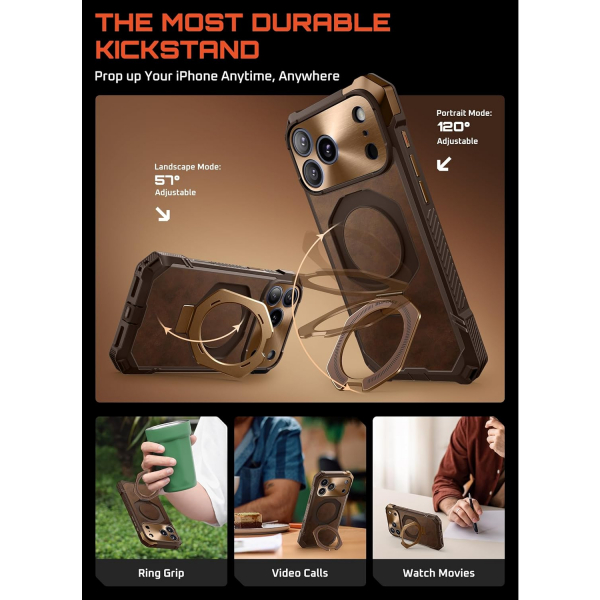 SUPCASE Apple iPhone 17 Pro Max UB Grip Rugged Klf-Premium Leather