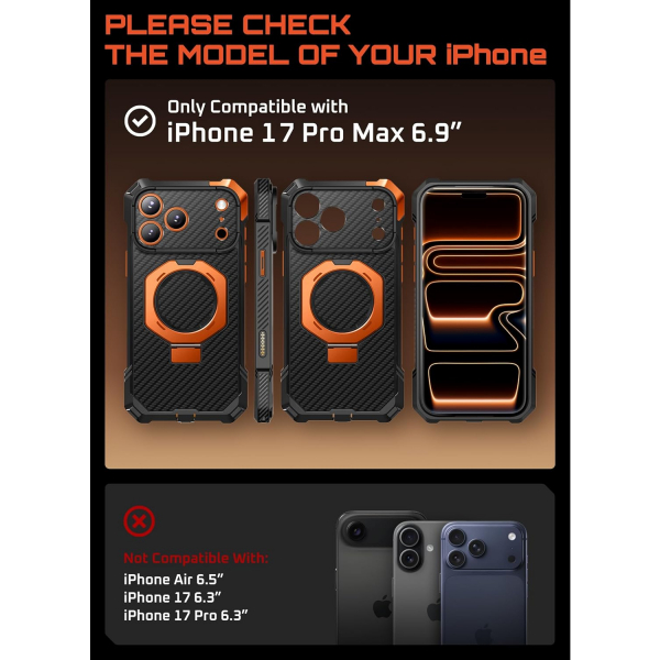 SUPCASE Apple iPhone 17 Pro Max UB Grip Rugged K�l�f-AramidOG
