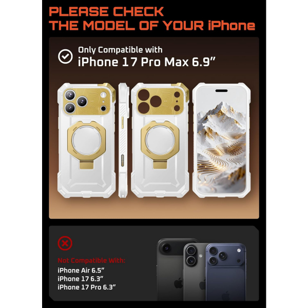 SUPCASE Apple iPhone 17 Pro Max UB Grip Rugged K�l�f-K2Snow