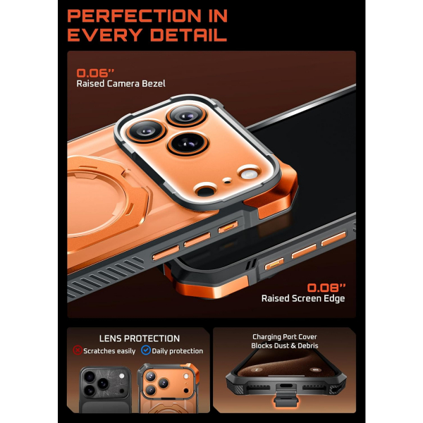 SUPCASE Apple iPhone 17 Pro UB Grip Rugged Klf-Coral