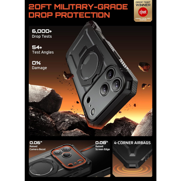 SUPCASE iPhone 17 Pro UB Grip Rugged MagSafe Klf-Black