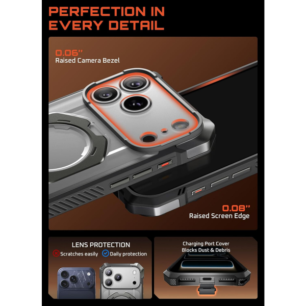 SUPCASE Apple iPhone 17 Pro Max UB Grip Rugged Klf-Gray