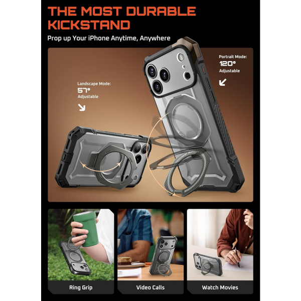 SUPCASE Apple iPhone 17 Pro Max UB Grip Rugged Klf-Gray