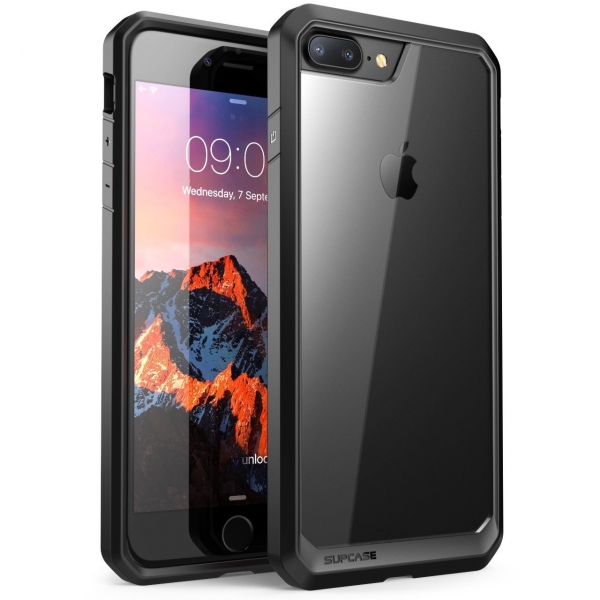 SUPCASE Apple iPhone 8 Plus Unicorn Beetle Serisi effaf Klf-Black