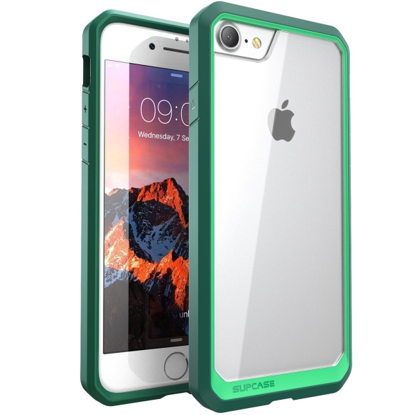 SUPCASE Apple iPhone 8 Unicorn Beetle Serisi effaf Klf-Green Green