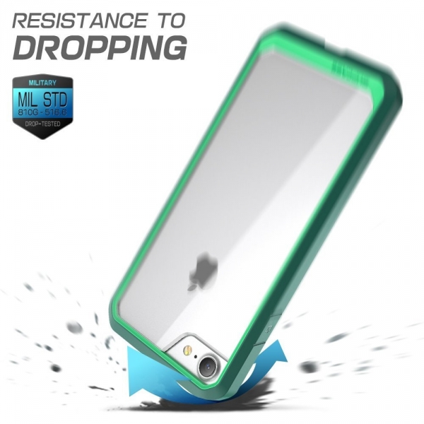 SUPCASE Apple iPhone 8 Unicorn Beetle Serisi effaf Klf-Green Green