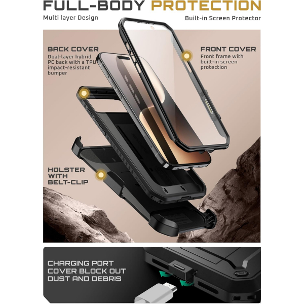 SUPCASE Apple iPhone Air UBP Klf-Black