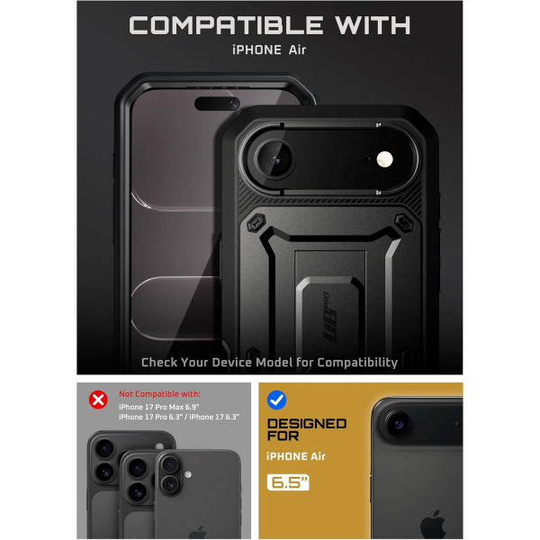 SUPCASE Apple iPhone Air UBP Klf-Black