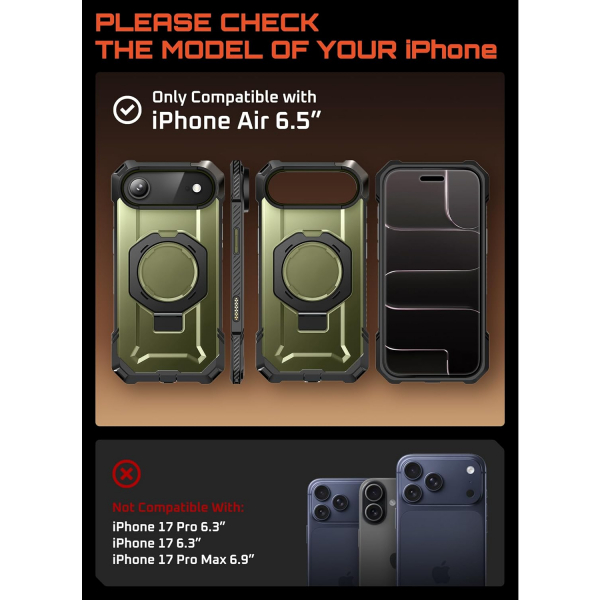 SUPCASE Apple iPhone Air UB Grip Rugged Klf-Guldan