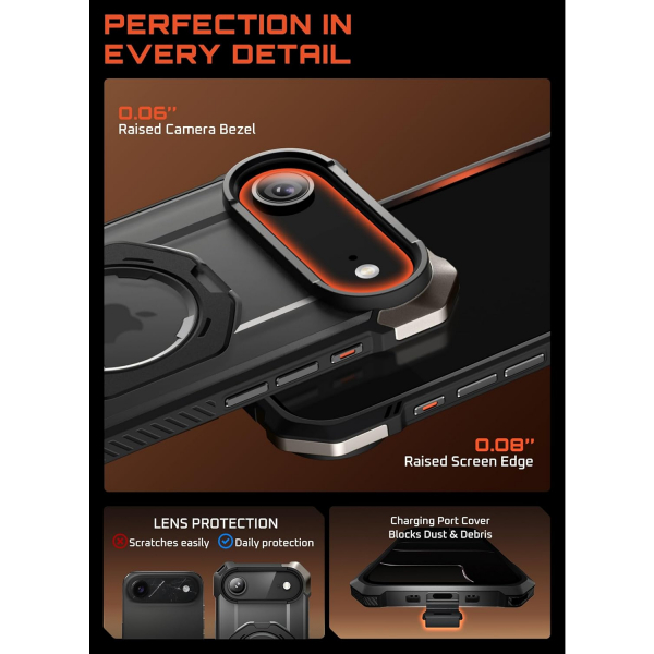 SUPCASE Apple iPhone Air UB Grip Rugged Klf-Black