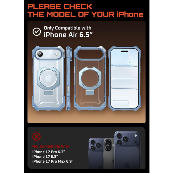 SUPCASE Apple iPhone Air UB Grip Rugged Klf-Arctic