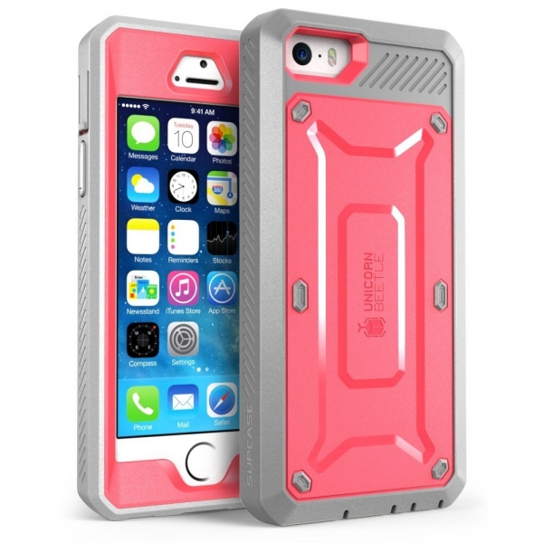 SUPCASE Apple iPhone SE/5/5S Unicorn Beetle PRO Serisi Klf-Pink