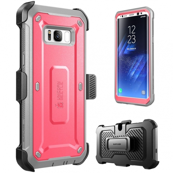 SUPCASE Samsung Galaxy S8 Plus Full-body Rugged Holster Klf-Pink