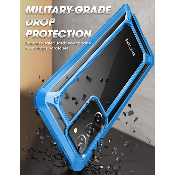 SUPCASE Galaxy Note 20 Unicorn Beetle EXO Pro Serisi Klf (2020)-Mavi