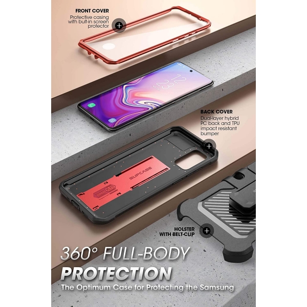 SUPCASE Galaxy S20 FE Unicorn Beetle Pro Serisi Klf-Red